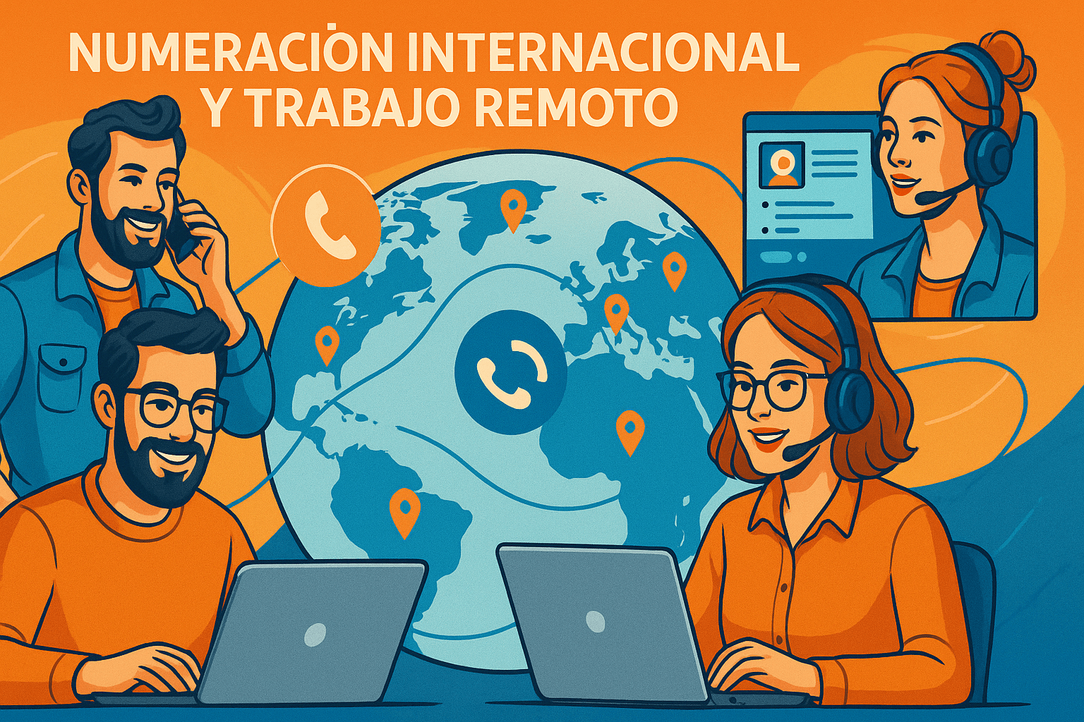 Numeración internacional y teletrabajo: ventajas para empresas remotas