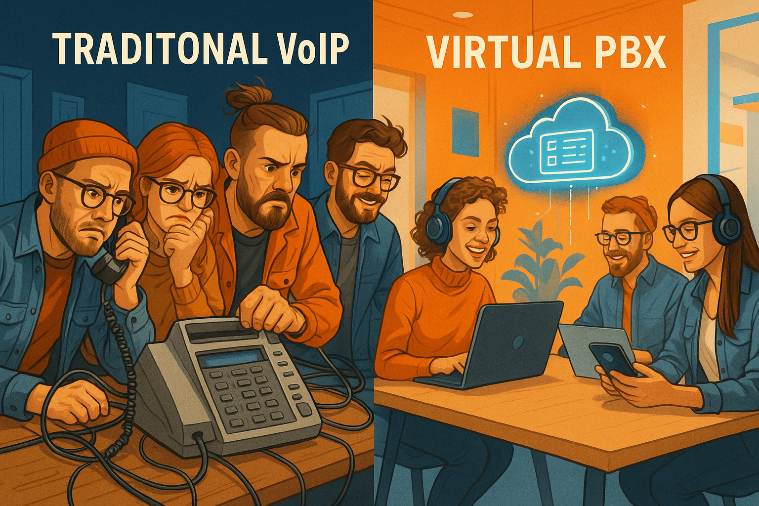 Diferencias entre centralita virtual y soluciones de VoIP tradicionales